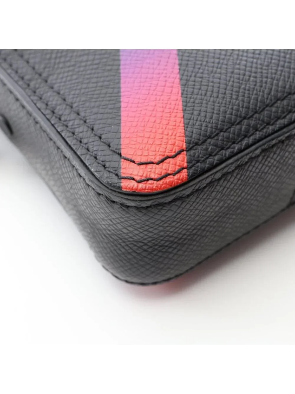 Louis Vuitton Shoulder Bag Danube Messenger Noir Rainbow Leather